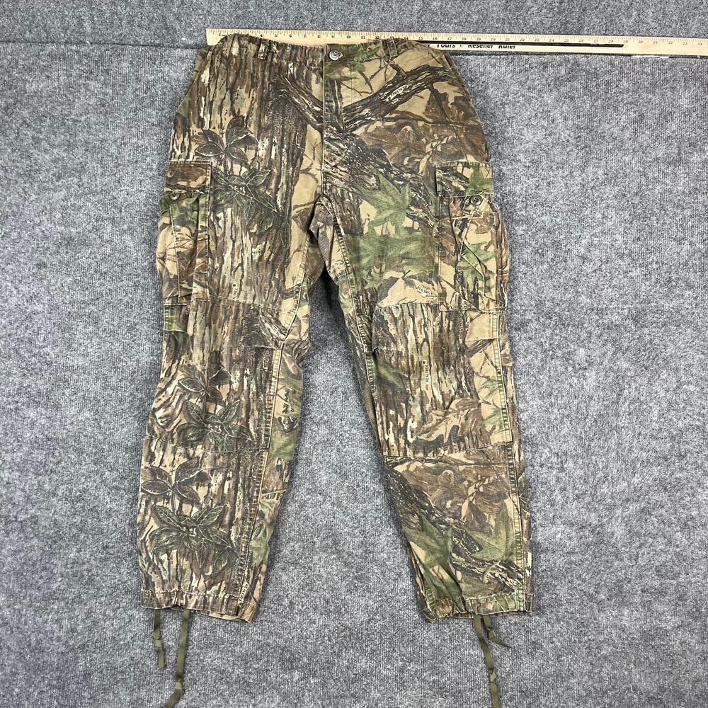 Sports‎ Afield Camo Cargo Pants Mens Size 32 Realtree Hunting Tactical Outdoor